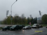 erster Anblick des Dinamo Stadions